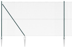 Cerca de Malha Soldada com 13 Estacas de Anexo Verde 1.6 x 2.5 m Aço