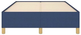 Estrutura de cama sem colchão 120x190 cm tecido azul