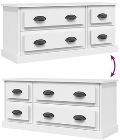 Móvel de TV 100x35,5x45 cm derivados de madeira branco