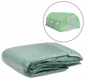 Cobertura de substituição p/ estufas 13,5m² 300x450x200cm verde
