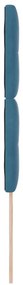 Cabeceira LED vidaXL Azul Escuro 100 cm Veludo