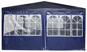 Tenda de Festa com 12 Lados Azuis 8x4 m PE
