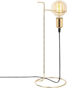 Candeeiro de Mesa Pota – Dourado – 19 x 19 cm, Altura 51 cm