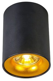 Foco inteligente preto com dourado incl. Fonte de luz GU10 WiFi - Ronda