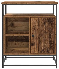 Buffet vidaXL Madeira Velha 69x35x80 cm Madeira engenheirada e Aço