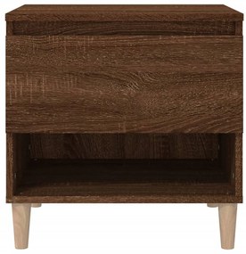 Mesa cabeceira 50x46x50 cm derivados madeira carvalho castanho
