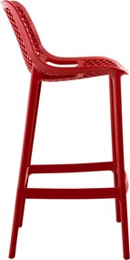 Banco de bar Air (1 UNIDADE) 45 x 105 x 53 cm Vermelho