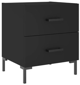 Mesas de cabeceira 2 pcs 40x35x47,5 cm deriv. de madeira preto