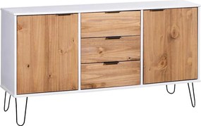 vidaXL Buffet New York 130,6 x 43 x 73,6 cm Madeira de pinho maciça