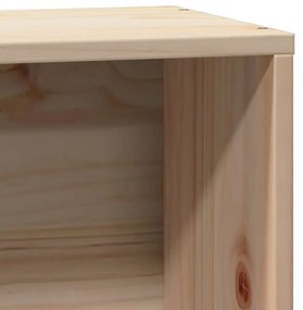 Cama com estante sem colchão 100x200 cm pinho maciço