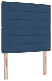 Cama Estrado com Colchão Azul Cama de Casal Pequena Tecido