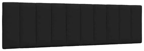 Cama com colchão 180x200 cm tecido preto