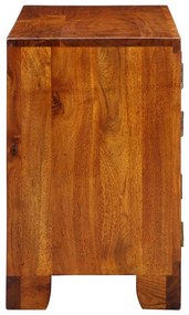 Armário para Sapatos vidaXL 90x35x55 cm em Madeira Maciça de Acácia