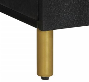 Aparador 90x33x75 cm derivados de madeira preto