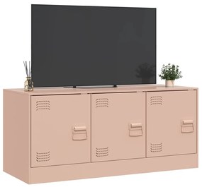 Móvel de TV 99x39x44 aço rosa