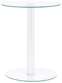 vidaXL Mesa de centro 40 cm vidro temperado transparente