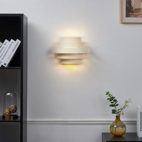 Candeeiro de Parede Moderno Bege Incl. LED Regulável em 3 Níveis - Lines