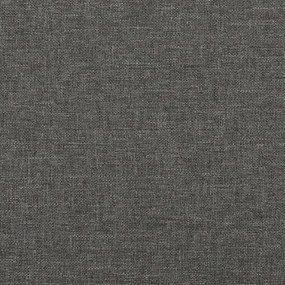 Cama boxspring com colchão 120x190 cm tecido cinzento-escuro