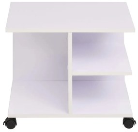 Estante com rodas 50x35x42 cm branco