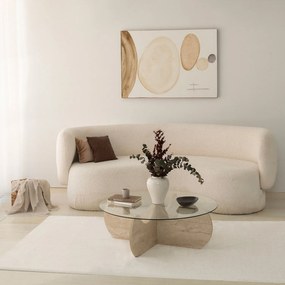 Mesa de Centro Himalayas – Travertino – Diâmetro 90 cm Altura 30 cm