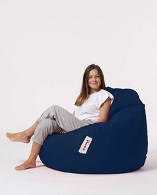 Pufe de Jardim Premium XXL – Azul Escuro – 115x130x39 cm | Tribo Home