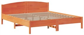 Cama com estante sem colchão 200x200 cm pinho maciço