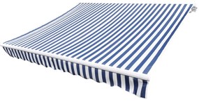 Lona para toldo azul e branco 500x300 cm