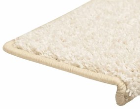 Tapetes de escadas 30 pcs 65x21x4 cm branco