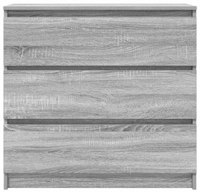 Aparador 80x35x76 cm derivados de madeira cinzento sonoma