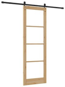Porta Deslizante vidaXL com Conjunto de Ferragens 'ORKDAL'78x232 cm