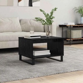 vidaXL Mesa de centro Carvalho preto 60 x 50 x 40 cm