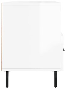 Móvel para TV 102x36x50 cm derivados madeira branco brilhante
