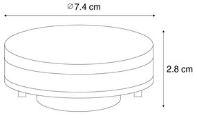 Lâmpada LED inteligente GX53 regulável 9W 806LM 2700K-6500K