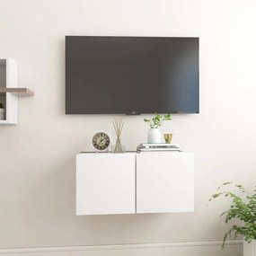 Móvel de TV para parede 60x30x30 cm branco