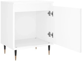 Mesas de cabeceira 2pcs 40x30x50 cm derivados de madeira branco