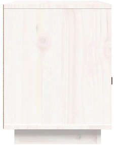 Mesas de cabeceira 2 pcs 40x34x45 cm pinho maciço branco