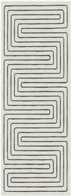Passadeira lavável de pelo curto Labyrinth por Jonathan Adler