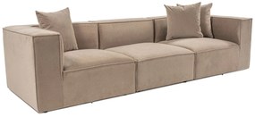 Sofá de 3 Lugares Sora – Cappuccino – 270 cm x 65 cm x 95 cm