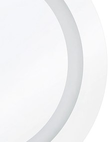 Espelho de parede prateado com iluminação LED ø 58 cm SELUNE Beliani