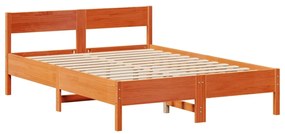 Cama com estante sem colchão 150x200 cm pinho maciço