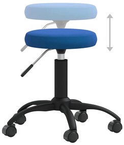 Cadeira de jantar veludo azul