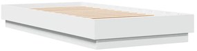 Estrutura de cama 90x190 cm derivados de madeira branco