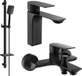 Mexen Alexa DQ62 conjunto de banheira, preto - 71203DQ62-70