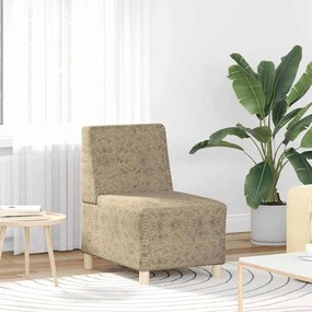 vidaXL Poltrona sem braços em camurça artificial 55 cm cinzento-claro