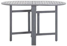 Mesa de jardim 120x70x74 cm madeira de acácia maciça cinzento