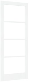 porta interna com vidro "ORKDAL" branca 86x211x4 cm