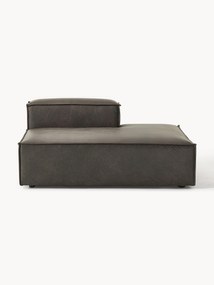 Módulo chaise longue em pele reciclada Lennon