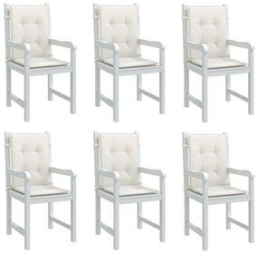 Almofadões lombares p/ cadeiras 6pcs 100x50x4cm mesclado tecido