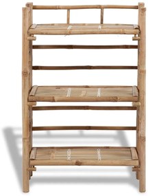 Rack para Plantas em Bambu 3 Níveis