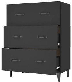 Aparador 69,5x34x90 cm derivados de madeira preto